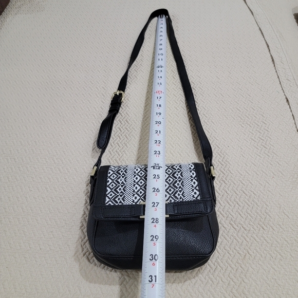 Target Faux leather Woven Flap Small Crossbody Bag - Picture 13 of 16